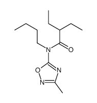 N-butyl-2-ethyl-N-(3-methyl-1,2,4-oxadiazol-5-yl)butanamide Structure