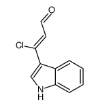 3-chloro-3-(1H-indol-3-yl)prop-2-enal Structure