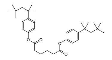 bis[4-(2,4,4-trimethylpentan-2-yl)phenyl] hexanedioate Structure