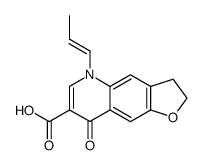 8-oxo-5-propenyl-2,3,5,8-tetrahydro-furo[2,3-g]quinoline-7-carboxylic acid结构式