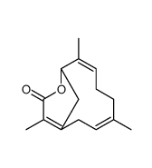 (3E,7E,9R,12Z)-4,8,12-Trimethyl-10-oxabicyclo[7.3.1]trideca-3,7,12(1)-trien-11-one Structure