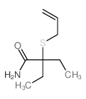 Butanamide,2-ethyl-2-(2-propen-1-ylthio)- Structure