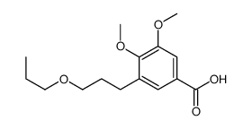 3,4-dimethoxy-5-(3-propoxypropyl)benzoic acid Structure