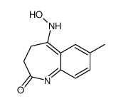 5-(hydroxyamino)-7-methyl-3,4-dihydro-1-benzazepin-2-one Structure