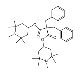 bis-(1,2,2,6,6-pentamethyl-4-piperidinyl) dibenzylmalonate Structure