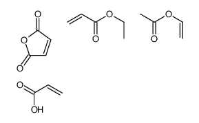 ethenyl acetate,ethyl prop-2-enoate,furan-2,5-dione,prop-2-enoic acid Structure