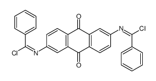 N,N'-(9,10-dihydro-9,10-dioxoanthracene-2,6-diyl)dibenzimidoyl dichloride Structure