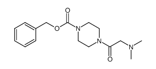 benzyl 4-(2-dimethylaminoacetyl)piperazine-1-carboxylate Structure