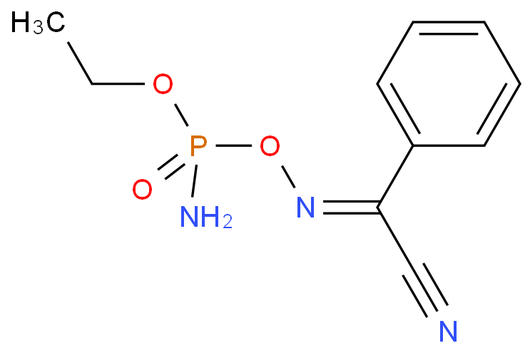 4-amino-7-phenyl-3,5-dioxa-6-aza-4-phospha-6-octene-8-nitrile 4-oxide结构式