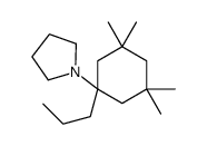 1-(3,3,5,5-tetramethyl-1-propylcyclohexyl)pyrrolidine结构式