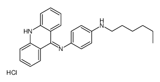 [4-(acridin-9-ylamino)phenyl]-hexylazanium,chloride结构式