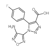 1-(4-Amino-1,2,5-oxadiazol-3-yl)-5-(fluorophenyl)-1H-1,2,3-triazole-4-carboxylic acid Structure