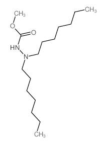 Hydrazinecarboxylicacid, 2,2-diheptyl-, methyl ester Structure