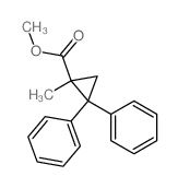 methyl 1-methyl-2,2-diphenyl-cyclopropane-1-carboxylate Structure