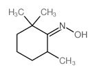 2,2,6-trimethylcyclohexanone oxime Structure