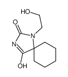 1-(2-hydroxyethyl)-1,3-diazaspiro[4.5]decane-2,4-dione结构式