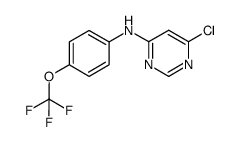 (6-chloropyrimidin-4-yl)-(3-trifluoromethoxyphenyl)-amine结构式