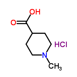 1-METHYLPIPERIDINE-4-CARBOXYLIC ACID HYDROCHLORIDE Structure