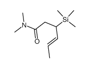 (+/-)-E-N,N-dimethyl-3-trimethylsilylhex-4-enamide Structure