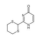 2-(1,3-dithian-2-yl)-4-pyrimidinone结构式