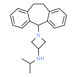 1-[10,11-Dihydro-5H-dibenzo[a,d]cyclohepten-5-yl]-N-isopropyl-3-azetidinamine结构式