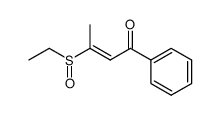 3-(ethylsulfinyl)-1-phenylbut-2-en-1-one结构式