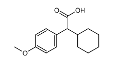 2-Cyclohexyl-2-(p-methoxyphenyl)essigsaeure结构式