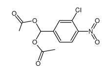 (3-chloro-4-nitrophenyl)methylene diacetate Structure