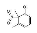 5,6-dimethyl-6-nitrocyclohexa-2,4-dien-1-one Structure