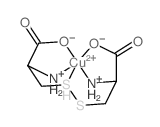 copper 2-amino-3-(2-amino-2-carboxylato-ethyl)disulfanyl-propanoate结构式