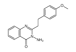 3-amino-2-[2-(4-methoxyphenyl)ethyl]quinazolin-4(3H)-one结构式