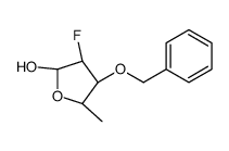 alpha-D-Arabinofuranose, 2,5-dideoxy-2-fluoro-3-O-(phenylmethyl)- (9CI) structure