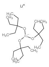 三[(3-乙基-3-戊基)氧]氢化铝锂结构式