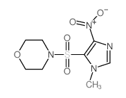 4-(3-methyl-5-nitro-imidazol-4-yl)sulfonylmorpholine structure