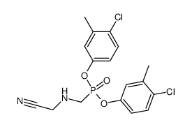 N-[di-(3-methyl-4-chloro-phenoxy)-phosphinylmethyl]glycinonitrile Structure