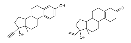 (8R,9S,13S,14S,17R)-17-ethenyl-17-hydroxy-13-methyl-1,2,4,6,7,8,9,11,12,14,15,16-dodecahydrocyclopenta[a]phenanthren-3-one,(8R,9S,13S,14S,17R)-17-ethynyl-13-methyl-7,8,9,11,12,14,15,16-octahydro-6H-cyclopenta[a]phenanthrene-3,17-diol Structure