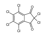 2,2,4,5,6,7-Hexachloro-1H-indene-1,3(2H)-dione Structure