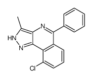 9-chloro-3-methyl-5-phenyl-2H-pyrazolo[4,3-c]isoquinoline结构式