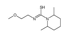 1-Piperidinecarbothioamide,N-(2-methoxyethyl)-2,6-dimethyl-(9CI) Structure