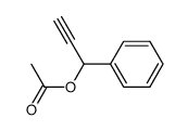 acetic acid 1-phenylprop-2-ynyl ester Structure