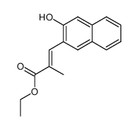 ethyl (E)-3-(3-hydroxynaphthalen-2-yl)-2-methylacrylate Structure