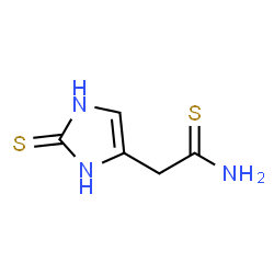 1H-Imidazole-4-ethanethioamide,2,3-dihydro-2-thioxo- structure