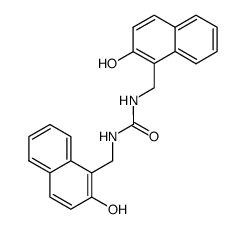 N,N'-bis-(2-hydroxy-[1]naphthylmethyl)-urea结构式