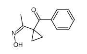 Z-1-(1-Oximinoethyl)-1-benzoylcyclopropane结构式