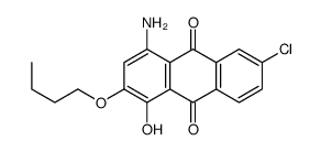 4-amino-2-butoxy-6-chloro-1-hydroxyanthracene-9,10-dione Structure