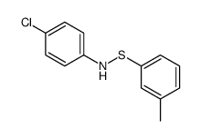 4-chloro-N-(3-methylphenyl)sulfanylaniline结构式