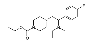 4-[2-Diethylamino-2-(4-fluoro-phenyl)-ethyl]-piperazine-1-carboxylic acid ethyl ester Structure