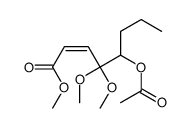 methyl 5-acetyloxy-4,4-dimethoxyoct-2-enoate Structure