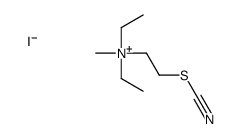 diethyl-methyl-(2-thiocyanatoethyl)azanium,iodide Structure