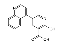 2-oxo-5-quinolin-4-yl-1H-pyridine-3-carboxylic acid Structure